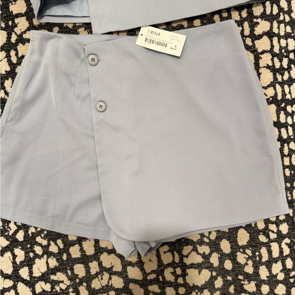 Blue Two-Piece Set with Blazer and Skort NWT - Picture 5 of 8